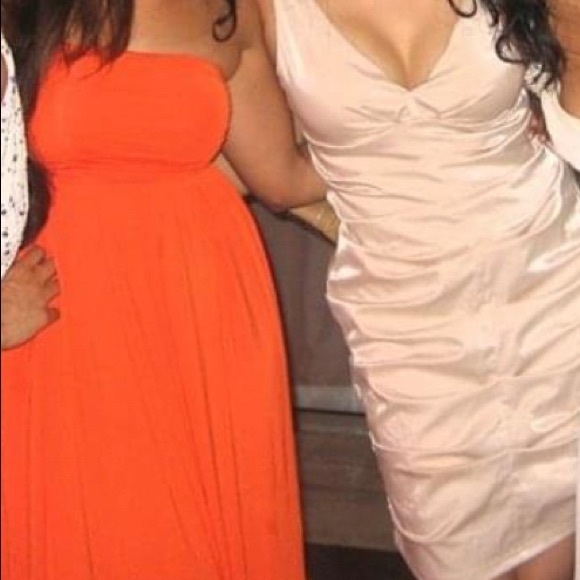 Pale pink shimmer layered mini dress. Size S - Picture 1 of 4